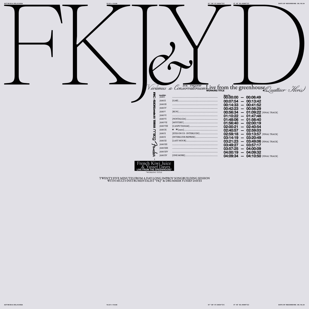 FKJ & Yussef Dayes - Live From The Greenhouse