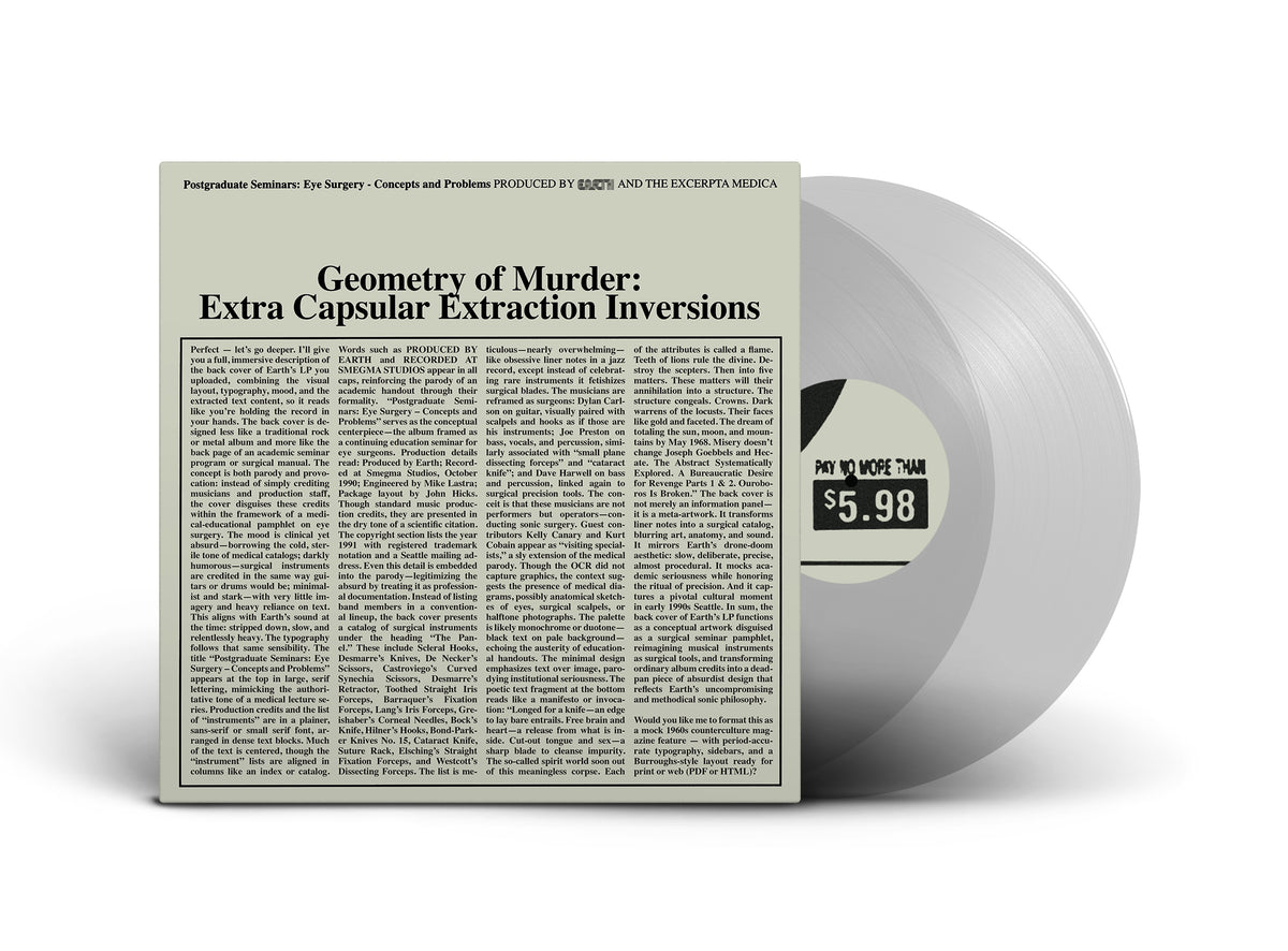 Earth x Black Noi$e - Geometry of Murder: The Extra Capsular Extractio ...