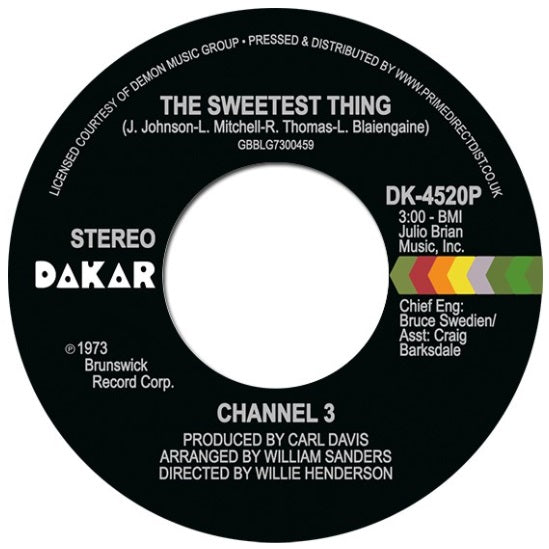 Channel 3 - The Sweetest Thing / Someone Else's Arms