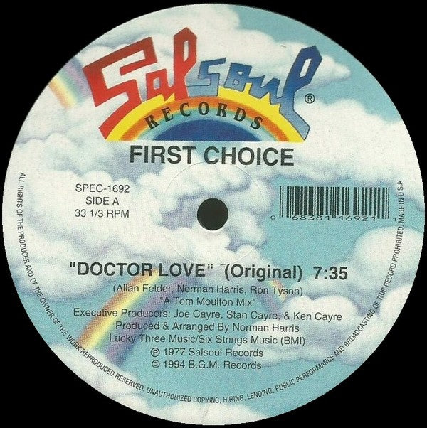 First Choice - Doctor Love – Mixed Up Records